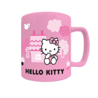Descubre el apasionante mundo de Taza con Funda de Peluche Hello Kitty 440ml.