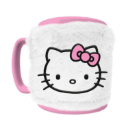 Descubre el apasionante mundo de Taza con Funda de Peluche Hello Kitty 440ml.