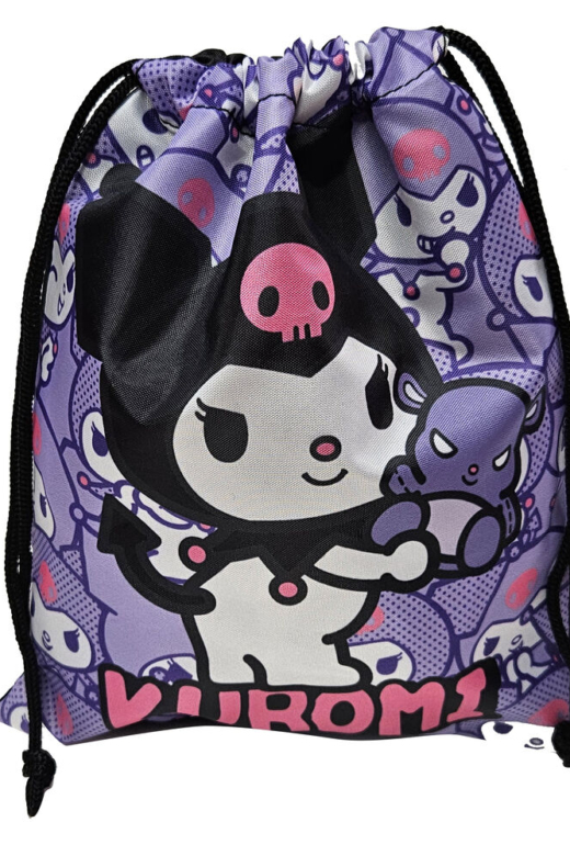 Descubre el apasionante mundo de Saco de merienda Kuromi y Hello Kitty 25cm.