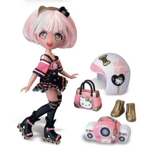 Descubre el apasionante mundo de Muñeca Manga Golden Diva Roller Hello Kitty.