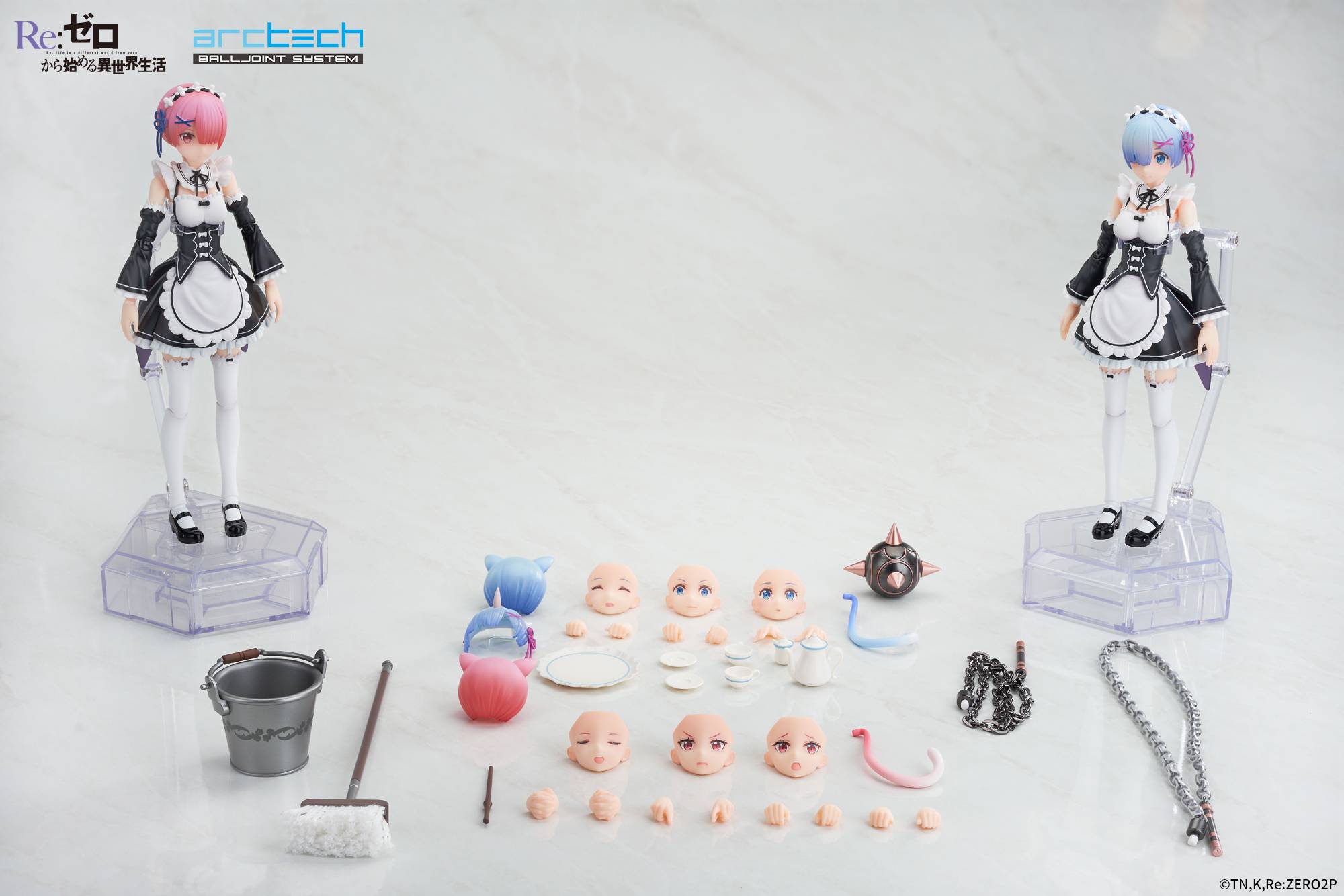 Descubre el apasionante mundo de Conjunto Figura Rem y Ram Re:ZERO Movible Archtech.