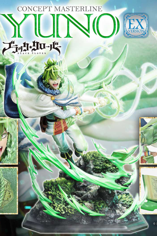 Descubre el apasionante mundo de Figura Concept Masterline Black Clover Yuno EX Versión.