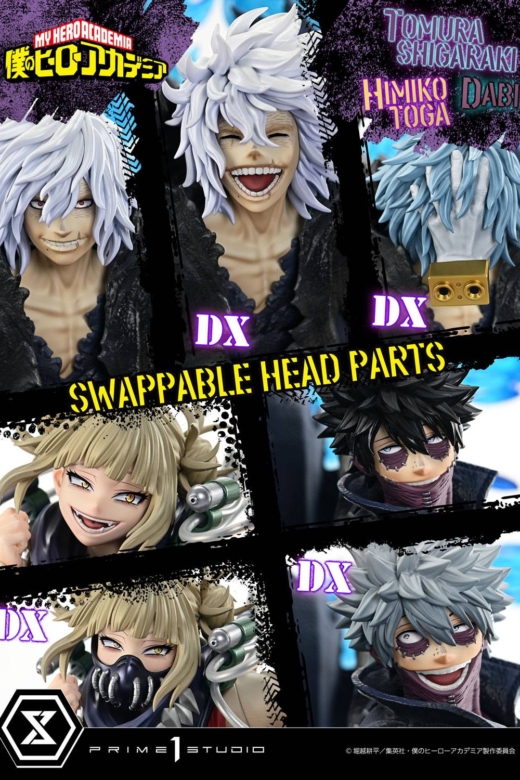 Descubre el apasionante mundo de Estatua Tomura Shigaraki, Dabi y Himiko Toga My Hero Academia.
