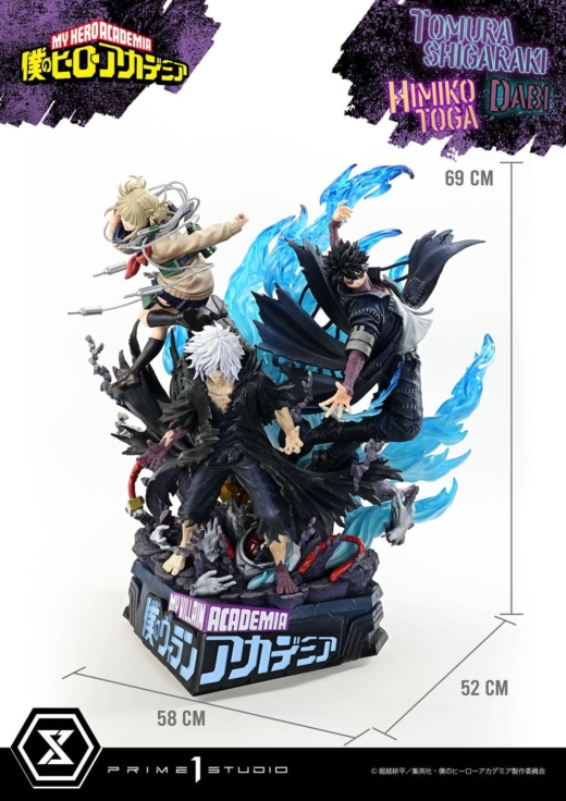 Descubre el apasionante mundo de Estatua Premium My Hero Academia Tomura Shigaraki Dabi Himiko Toga.